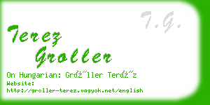 terez groller business card